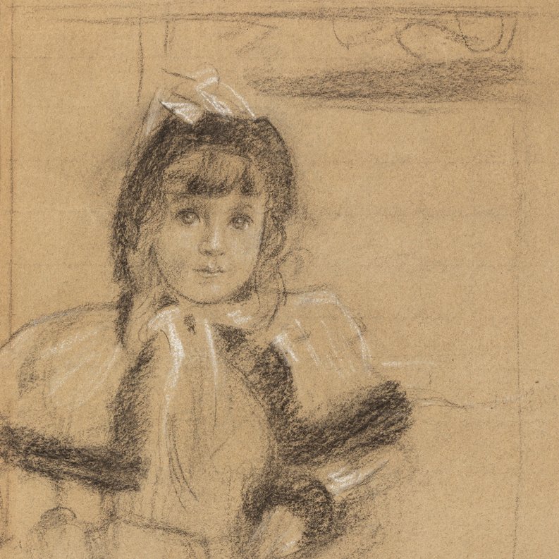 Fernand Khnopff - Étude pour le portrait de Germaine Wiener  